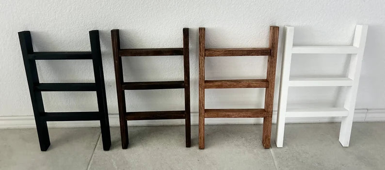 Pine Wood Tea Towel Ladder, Kitchen Towel Holder, Bathroom Towel Holder, Hand Towel Holder, Mini Wooden Ladder, Farmhouse Kitchen Decor