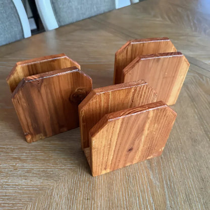 Cedar Napkin Holders