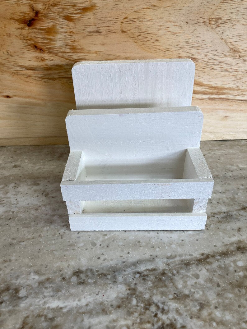 Handcrafted Farmhouse Salt & Pepper Shaker & Napkin Holder – Solid Wood