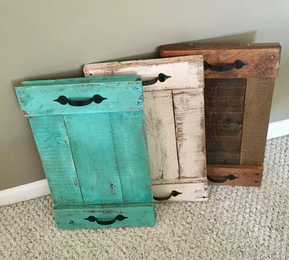 Rustic Farmhouse Wooden Tray